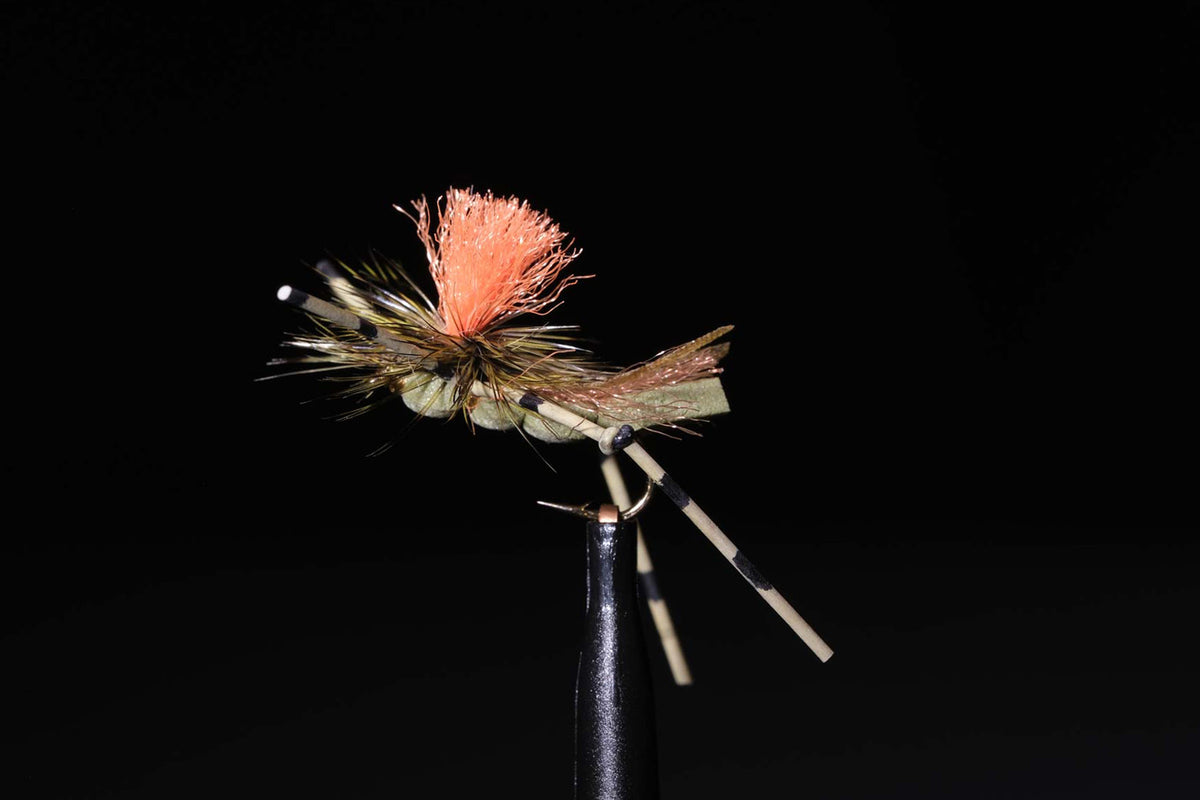 Hi Vis Hopper Olive Fishing Fly | Manic Fly Collection