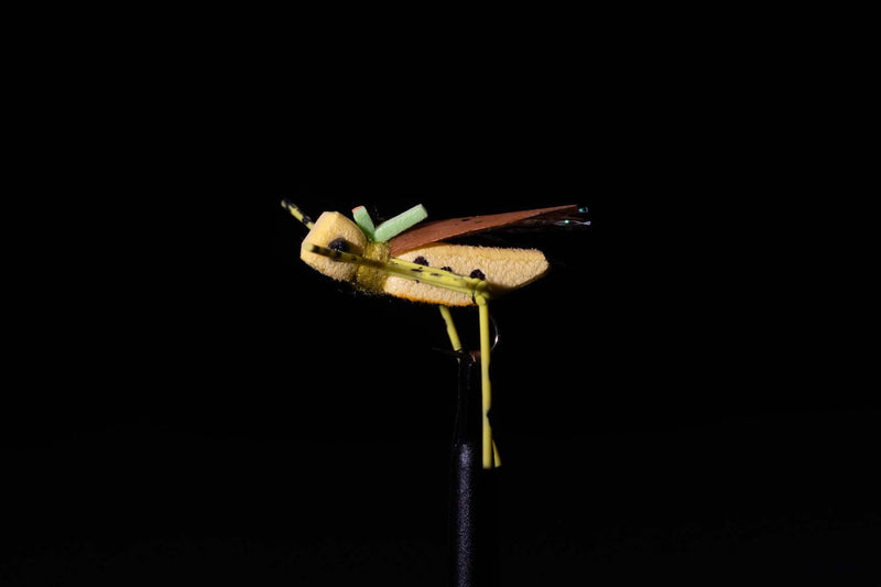 Hopeless Hopper Yellow Fishing Fly | Manic Fly Collection