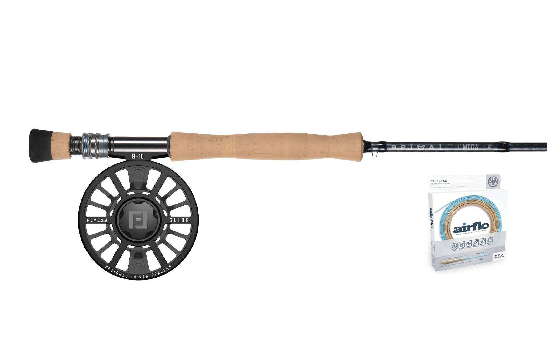 PRIMAL Mega CCC Rod & Flylab Glide Reel Combo