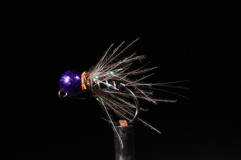 Purple TB Sparkle Jig Fishing Fly | Manic Fly Collection