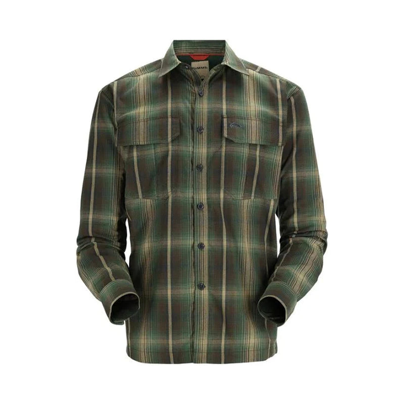 Simms Coldweather Shirt - Forest Hickory Plaid