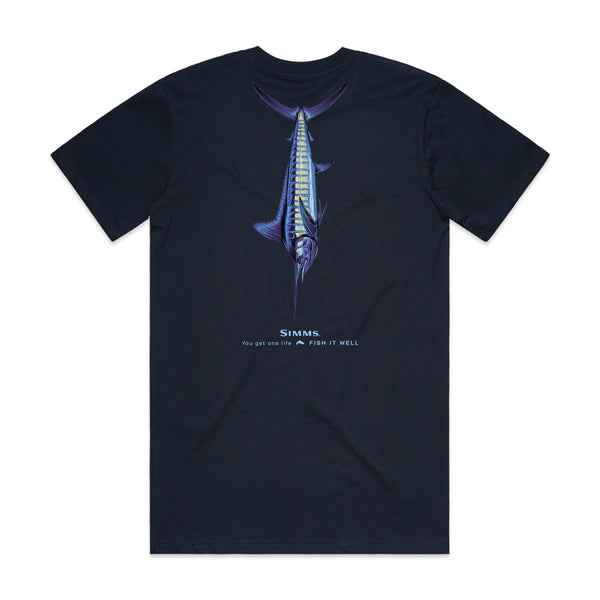 Simms S25 Artist Tee | Blue Marlin - Navy
