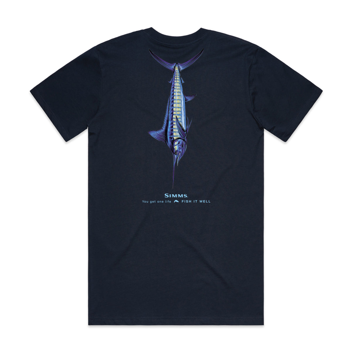 Simms S25 Artist Tee | Blue Marlin - Navy