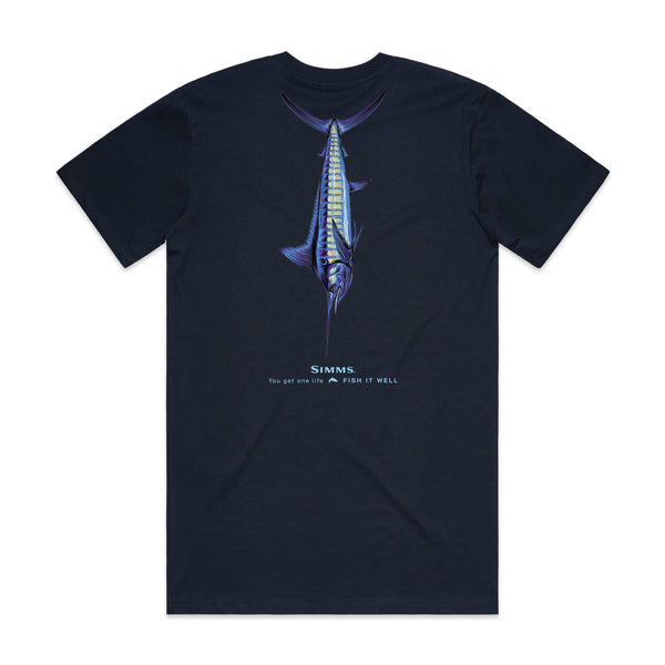 Simms S25 Artist Tee | Blue Marlin - Navy