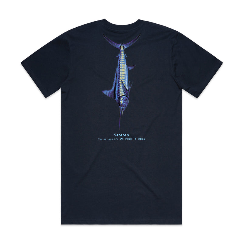 Simms S25 Artist Tee | Blue Marlin - Navy