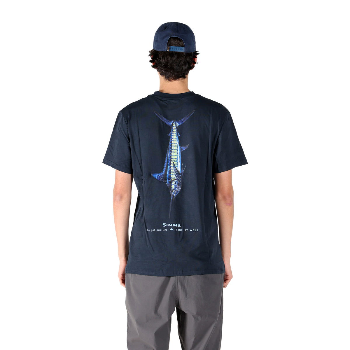 Simms S25 Artist Tee | Blue Marlin - Navy