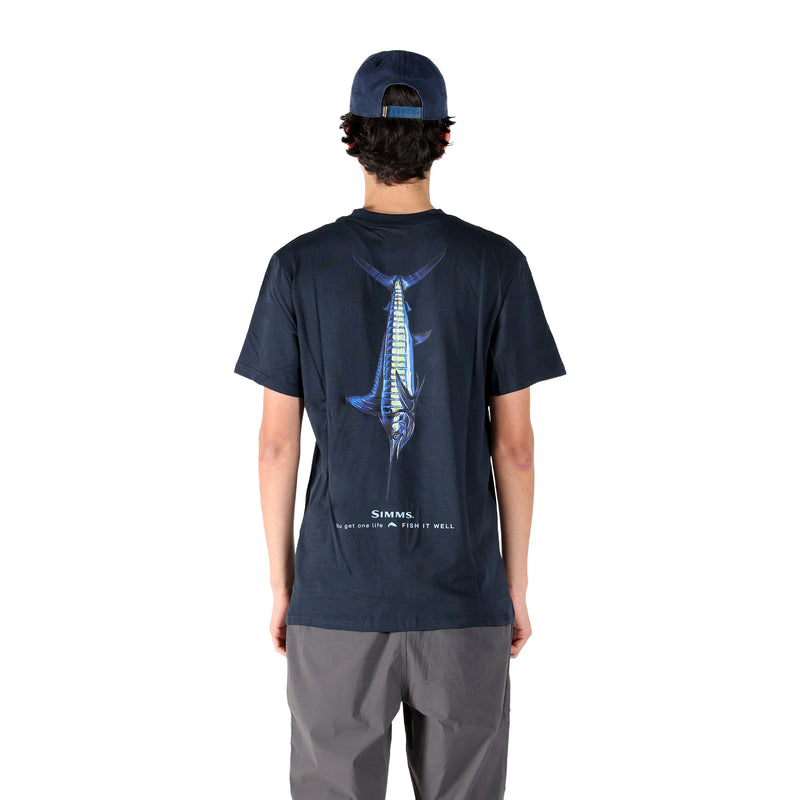 Simms S25 Artist Tee | Blue Marlin - Navy