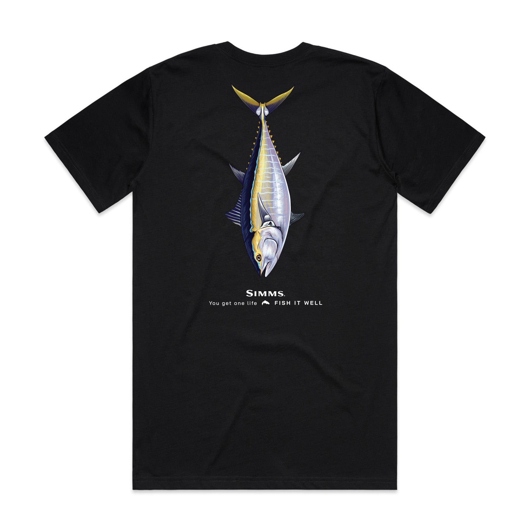 Simms S25 Artist Tee | Bluefin Tuna - Black