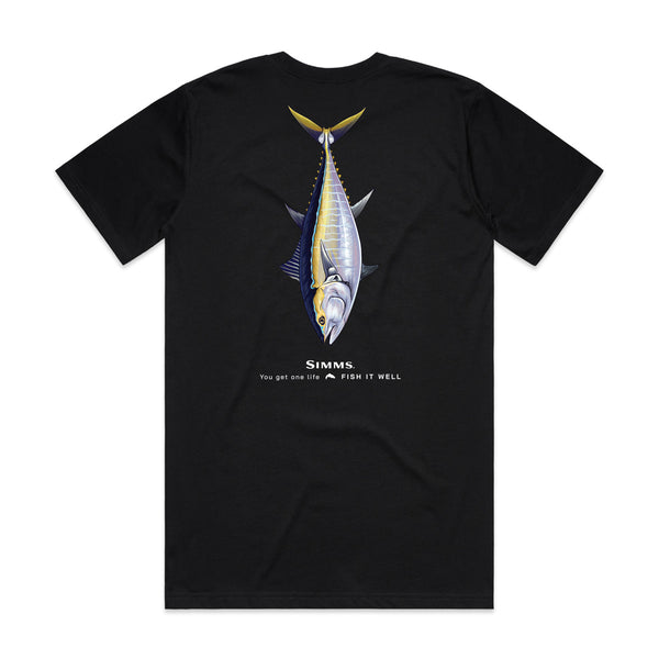 Simms S25 Artist Tee | Bluefin Tuna - Black