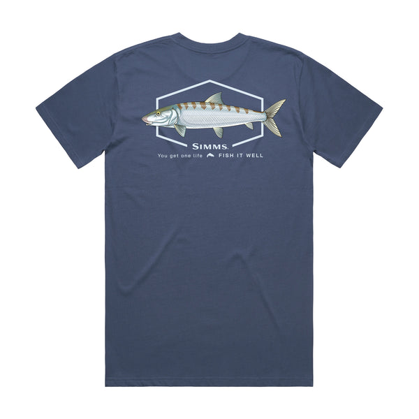Simms S25 Artist Tee | Bonefish - Blue