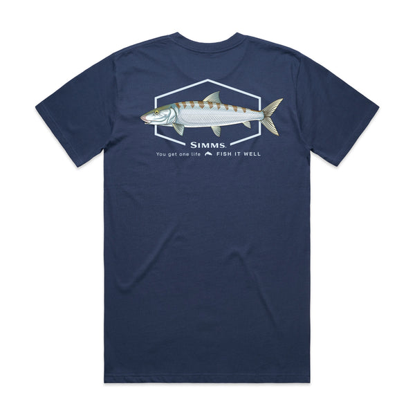 Simms S25 Artist Tee | Bonefish - Blue