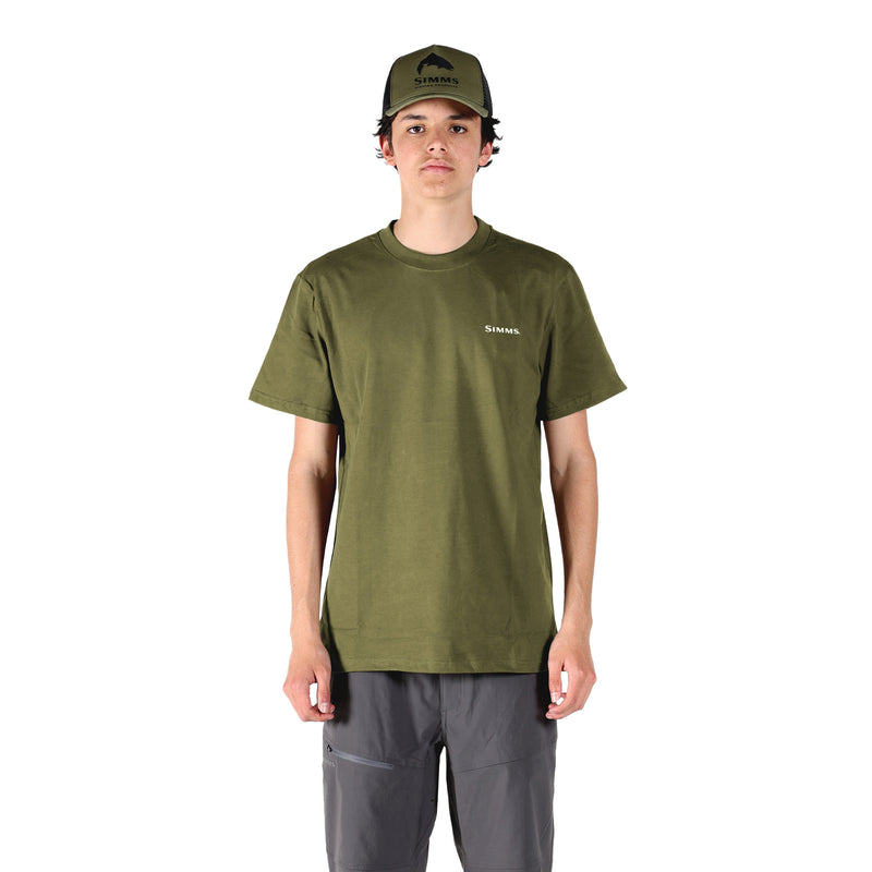 Simms S25 Artist Tee | Brown Trout- Olive