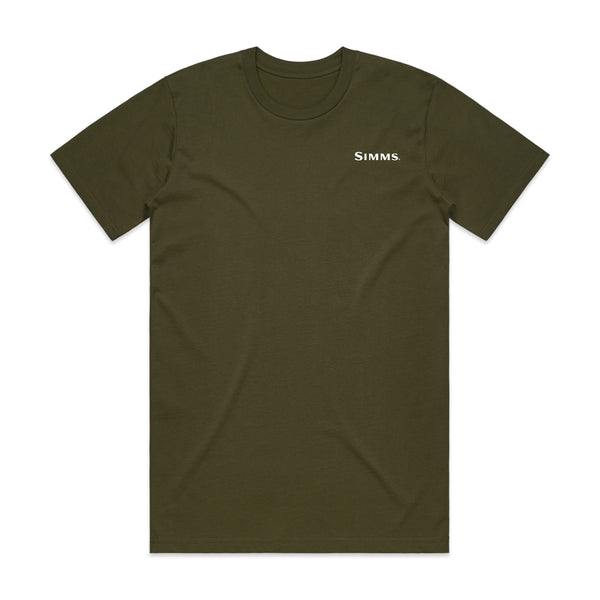Simms S25 Artist Tee | Brown Trout- Olive