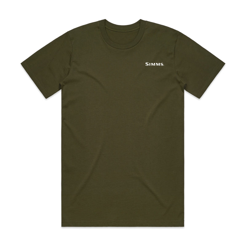 Simms S25 Artist Tee | Brown Trout- Olive