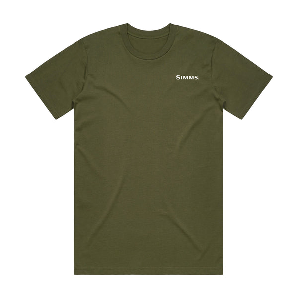 Simms S25 Artist Tee | Brown Trout- Olive