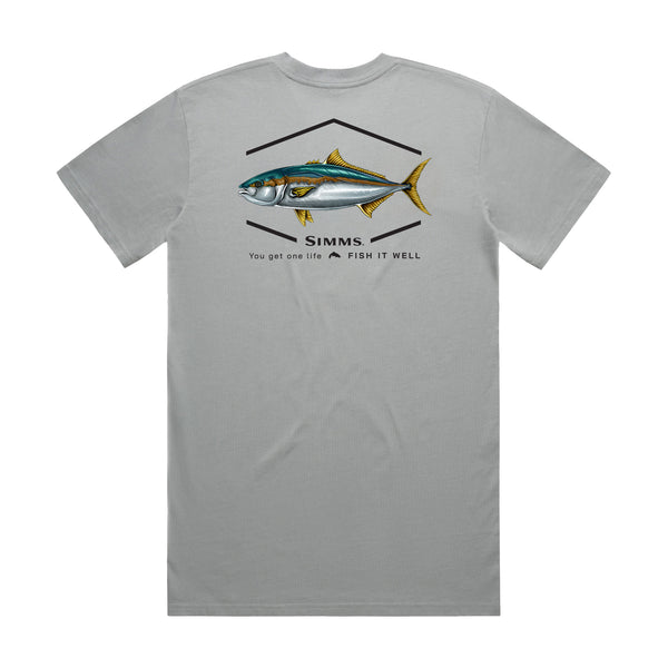 Simms S25 Artist Tee | Kingfish - Light Grey