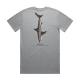 Simms S25 Artist Tee | Great White Shark- Mid Grey