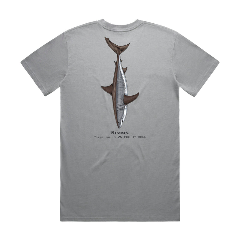 Simms S25 Artist Tee | Great White Shark- Mid Grey
