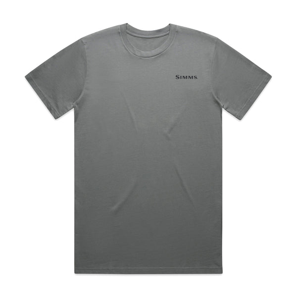 Simms S25 Artist Tee | Great White Shark- Mid Grey