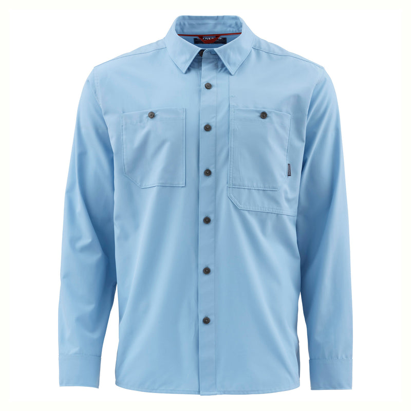 SIMMS シムス Double Haul シャツ Simms Double Haul Shirt | Faded Denim – Manic Tackle Project