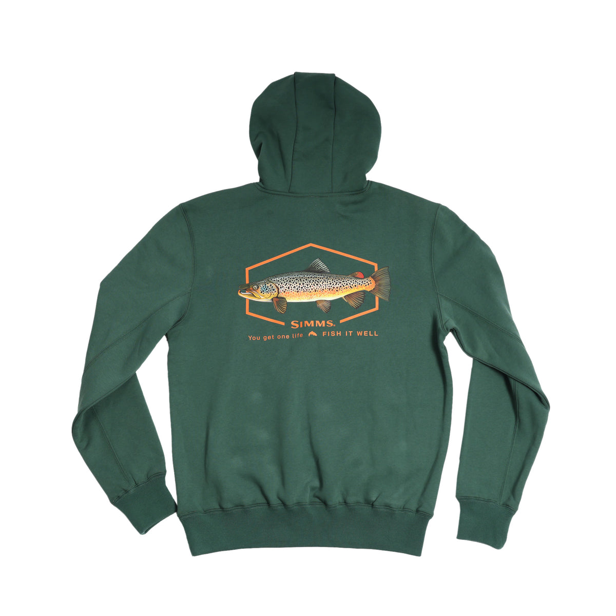 Simms M's F Hoody - Brown Trout - Green (SAMPLE)