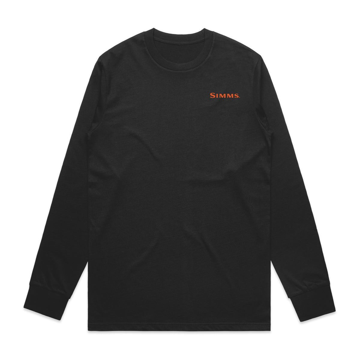 Simms F26 LS Logo Tee | Black