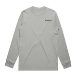 Simms F26 LS Logo Tee | Grey