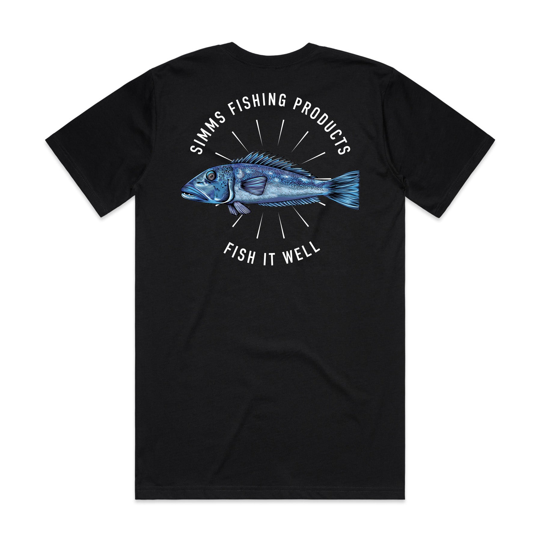 Simms S26 Artist Tee | Blue Cod - Black