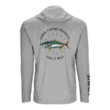 Simms S26 Artist Solartech Hoody | Kingfish - Light Grey