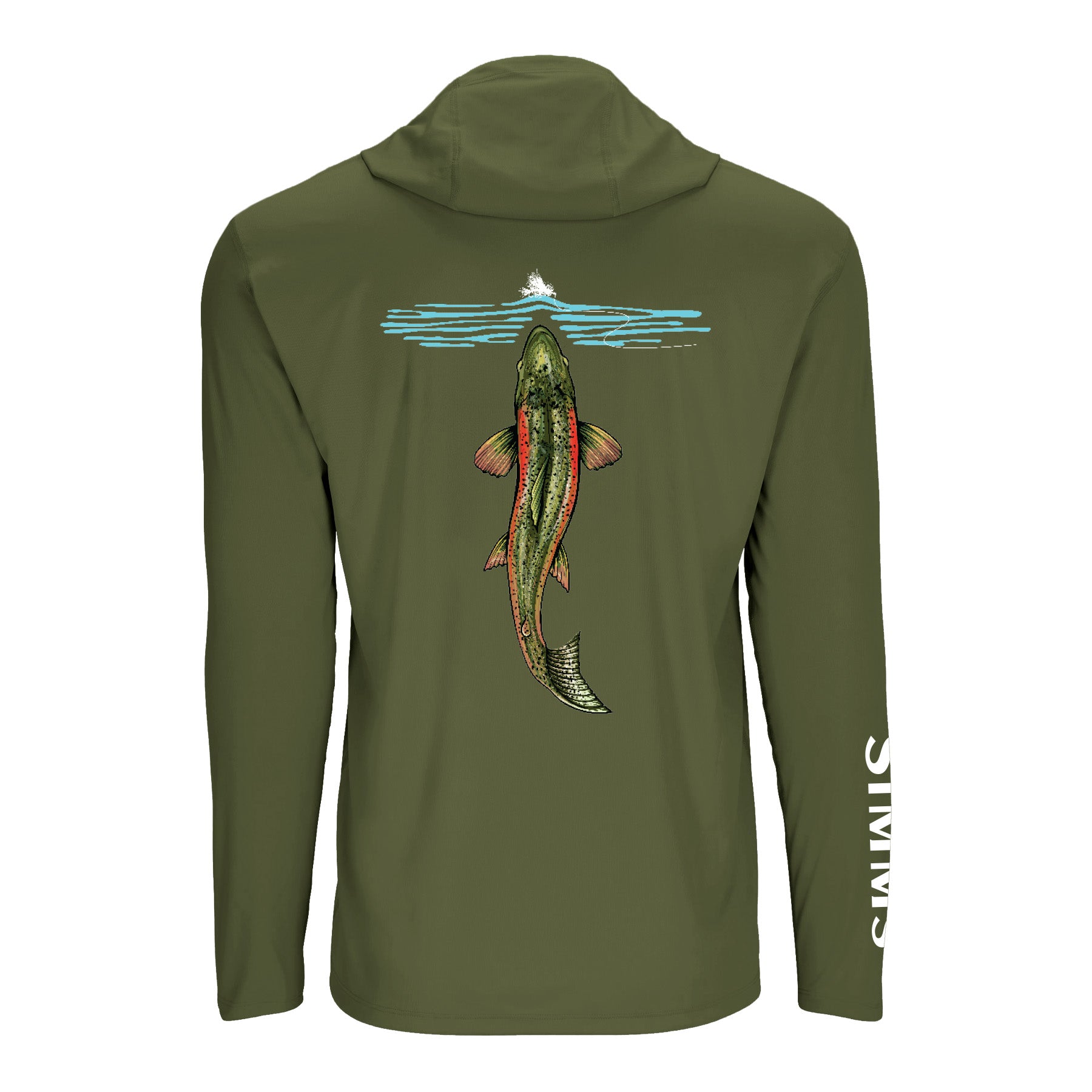 Simms S26 Artist Solartech Hoody | Rainbow Rise - Olive