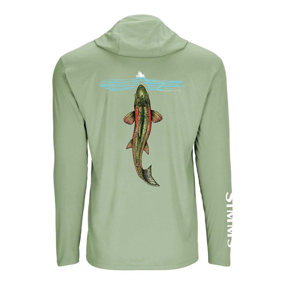 Simms S26 Artist Solartech Hoody | Rainbow Rise - Olive