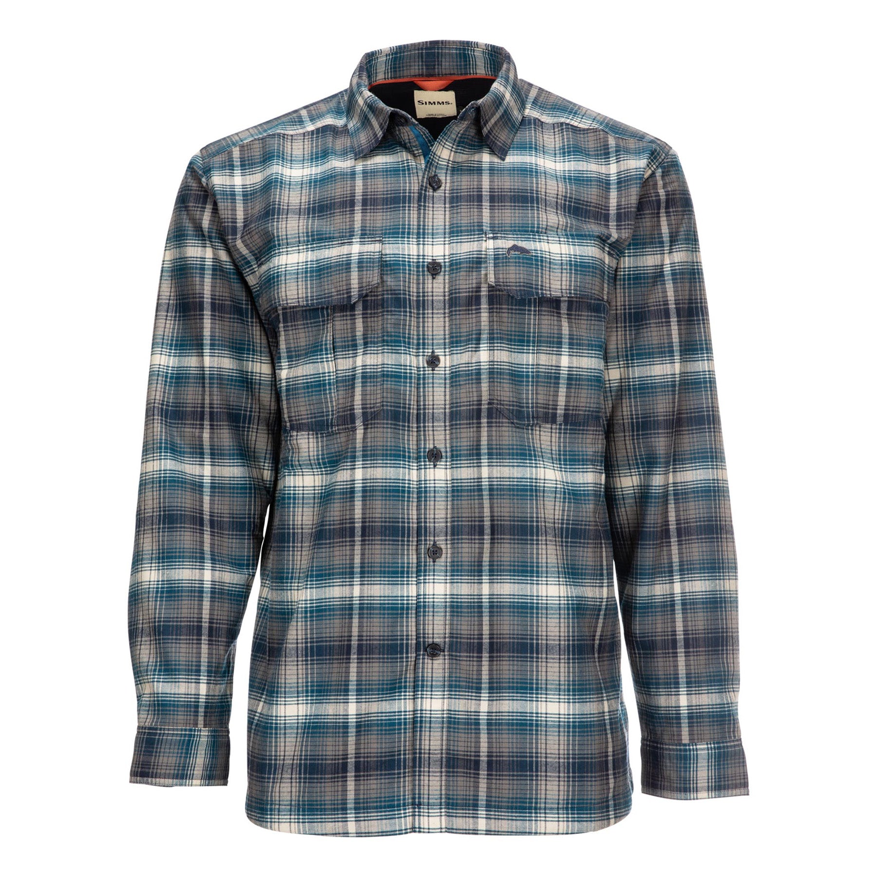 Simms Coldweather Shirt - Atlantis Steel Plaid
