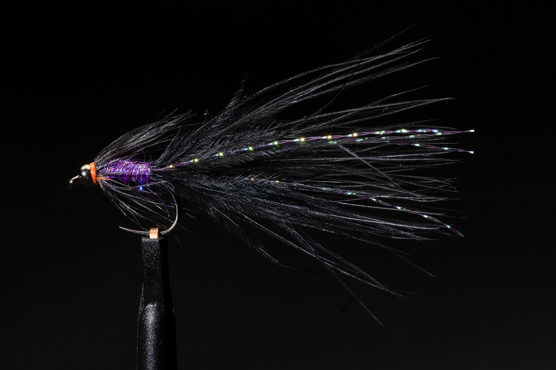 Snowy Bugger Purple Fishing Fly | Manic Fly Collection – Manic Tackle ...