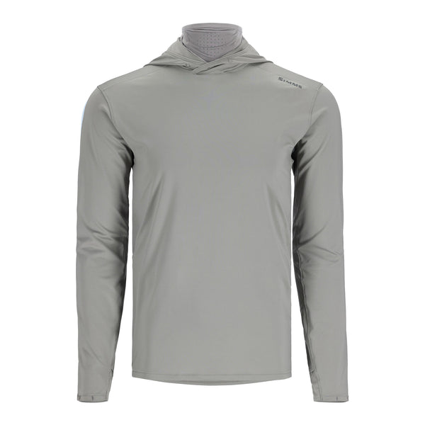 SIMMS Solarflex Plus UPF 50 1/4 Zip Pullover Hiking Fishing Men's Medium Blue