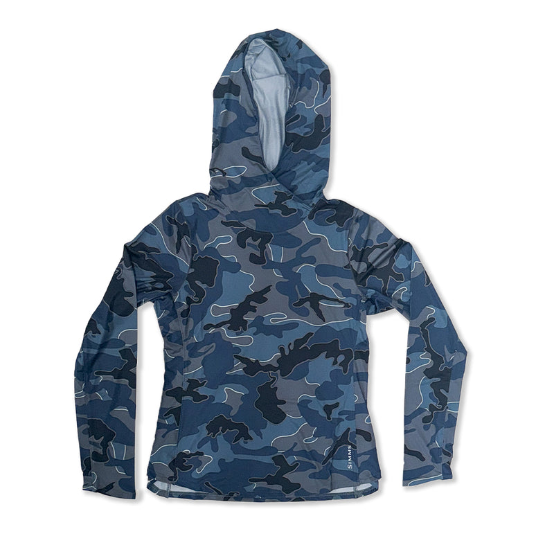 W's Solarflex Hoody - Woodland Camo Navy
