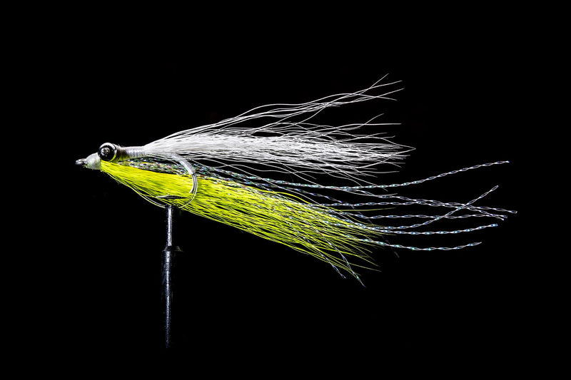 Skinny Water Clouser Chartreuse/White Fishing Fly | Manic Fly Collection