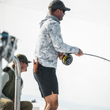 Simms Solarflex UPF50 Hoody | Back Eddy White