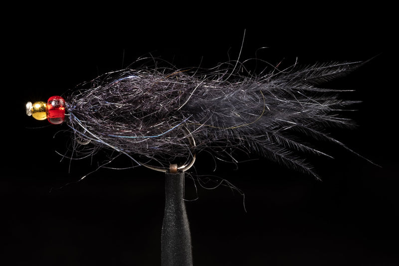 Balanced Leech Black Magic Fishing Fly  Manic Fly Collection – Manic  Tackle Project