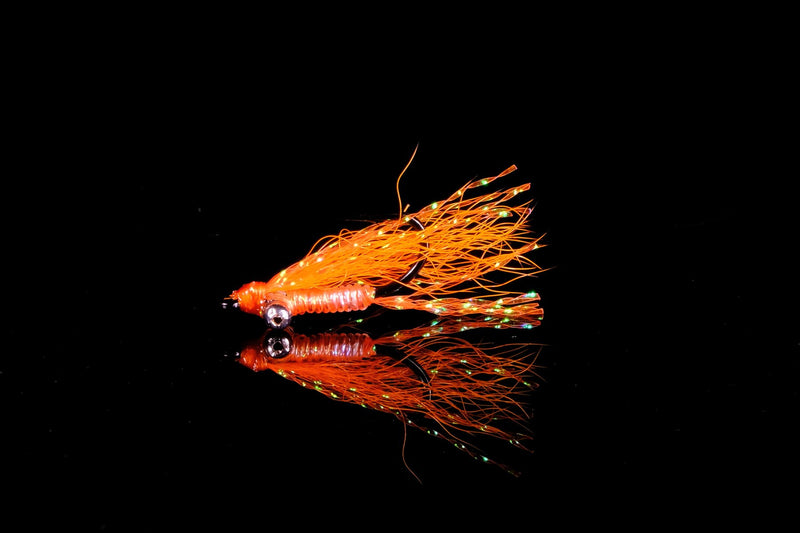 charlie lamson fly reels Crazy Charlie Bead Chain Eye - Orange Fishing Fly