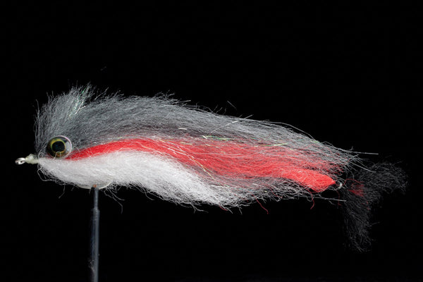 Lucent Baitfish Grey/Red/White | Manic Fly Collection