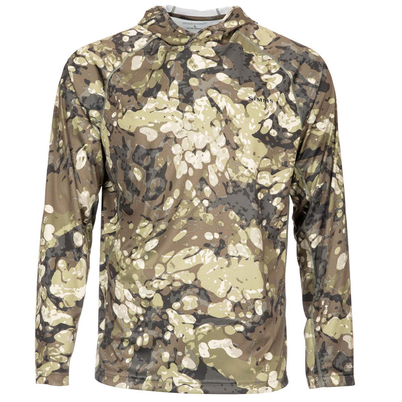 Simms Solarflex Hoody Simms Riparian Camo Small