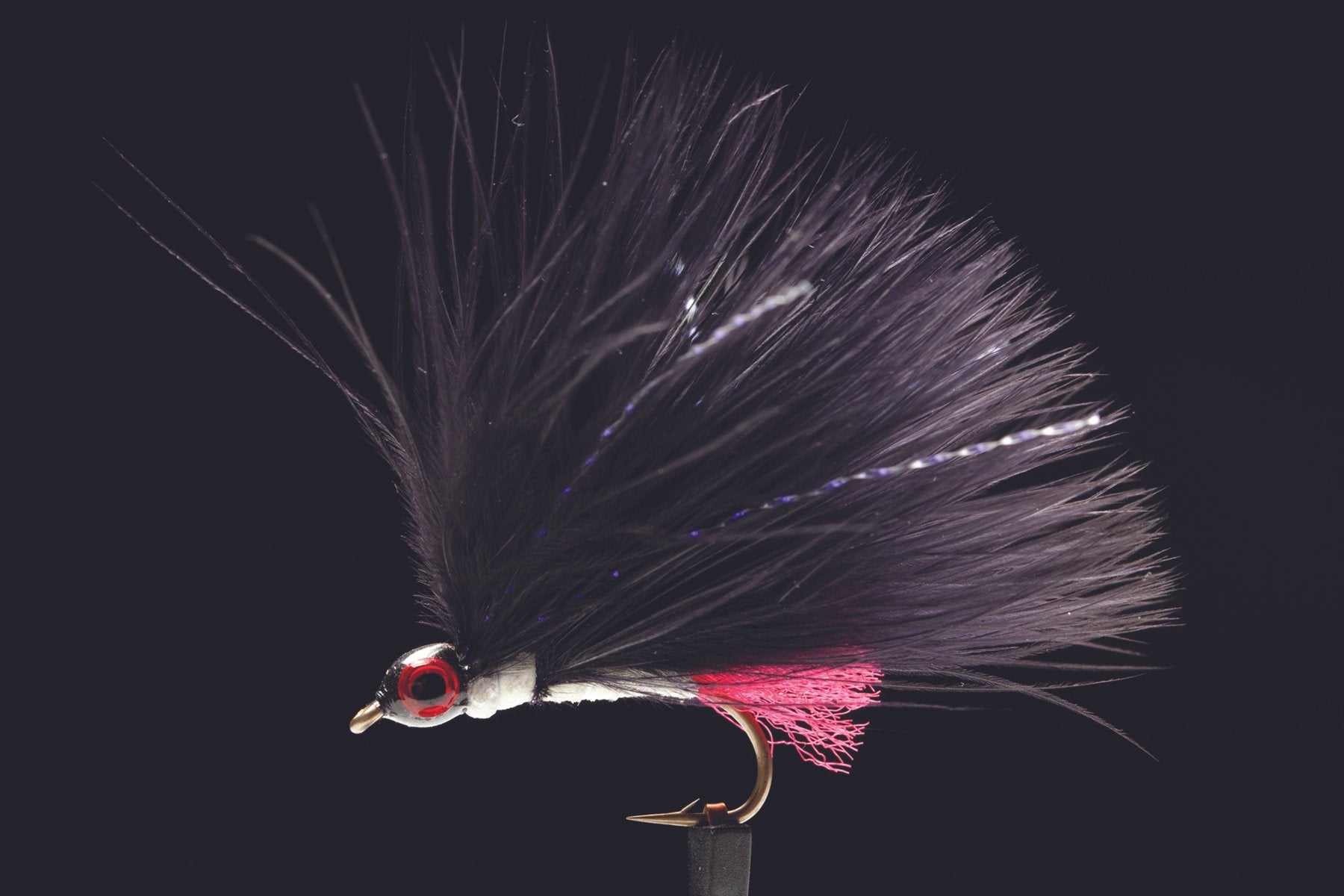 Lumo Black Marabou | Manic Fly Collection