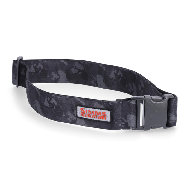 simms 2 inch wading belt regiment camo carbon