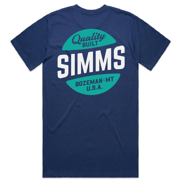 simms logo tee navy blue