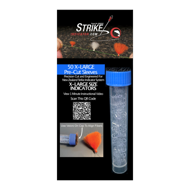 NZ Strike Indicator Pre-Cut Sleeves & Vial