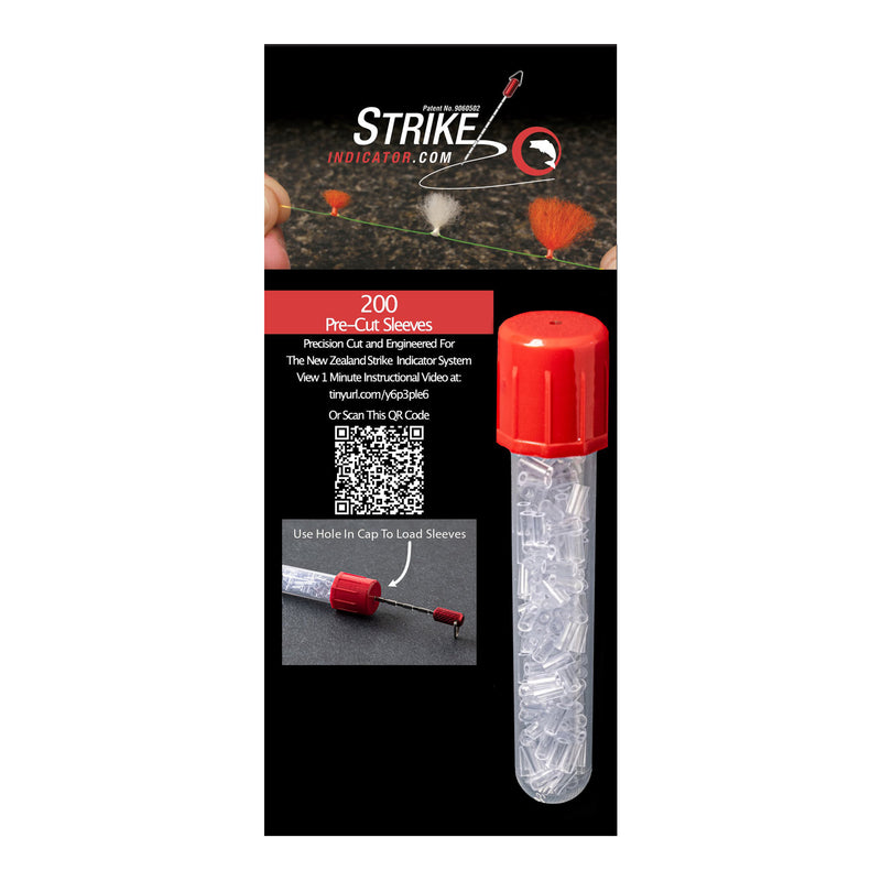 NZ Strike Indicator Pre-Cut Sleeves & Vial