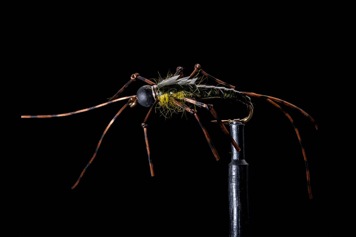 Tom's seismic Stone - Green Fishing Fly | Manic Fly Collection
